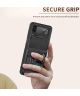 Samsung Galaxy Z Flip 4 Hoesje met Camera Slider en Kickstand Zwart