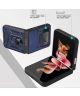 Samsung Galaxy Z Flip 4 Hoesje met Camera Slider en Kickstand Blauw