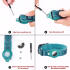 Honden Halsband Apple AirTag Houder Nylon Hoesje Zwart M: 40-45cm afbeelding 7
