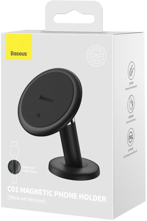Baseus Universele Compacte Magnetische Dashboard Telefoonhouder Zwart afbeelding 15