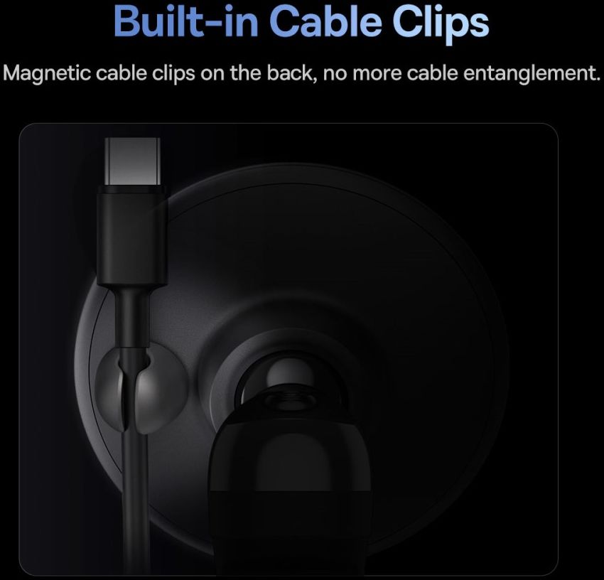 Baseus Universele Magnetische Ventilatierooster Telefoonhouder Zwart afbeelding 8