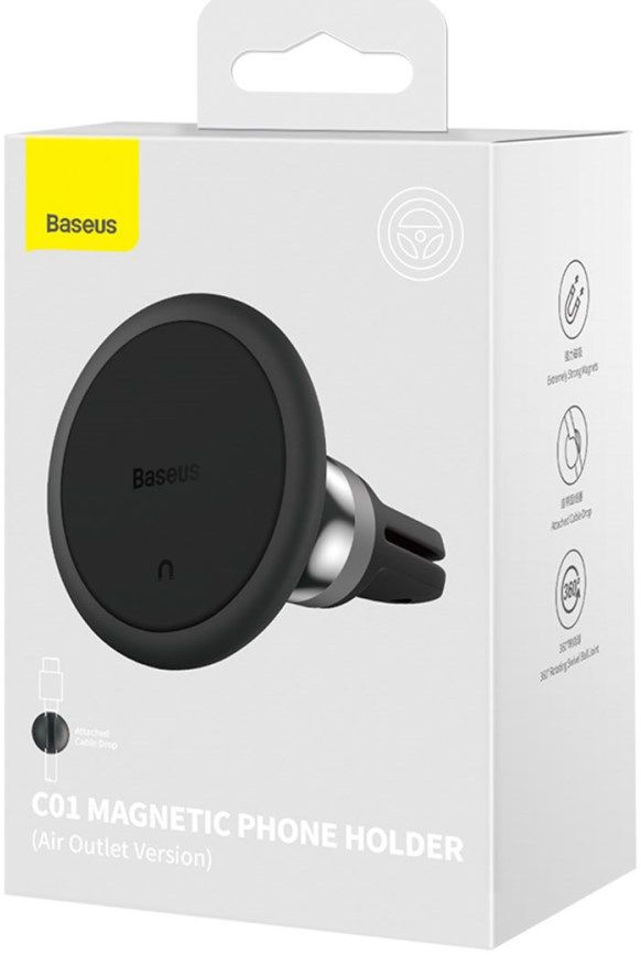 Baseus Universele Magnetische Ventilatierooster Telefoonhouder Zwart afbeelding 16