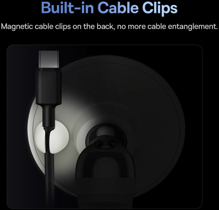 Baseus Universele Magnetische Ventilatierooster Telefoonhouder Wit afbeelding 8