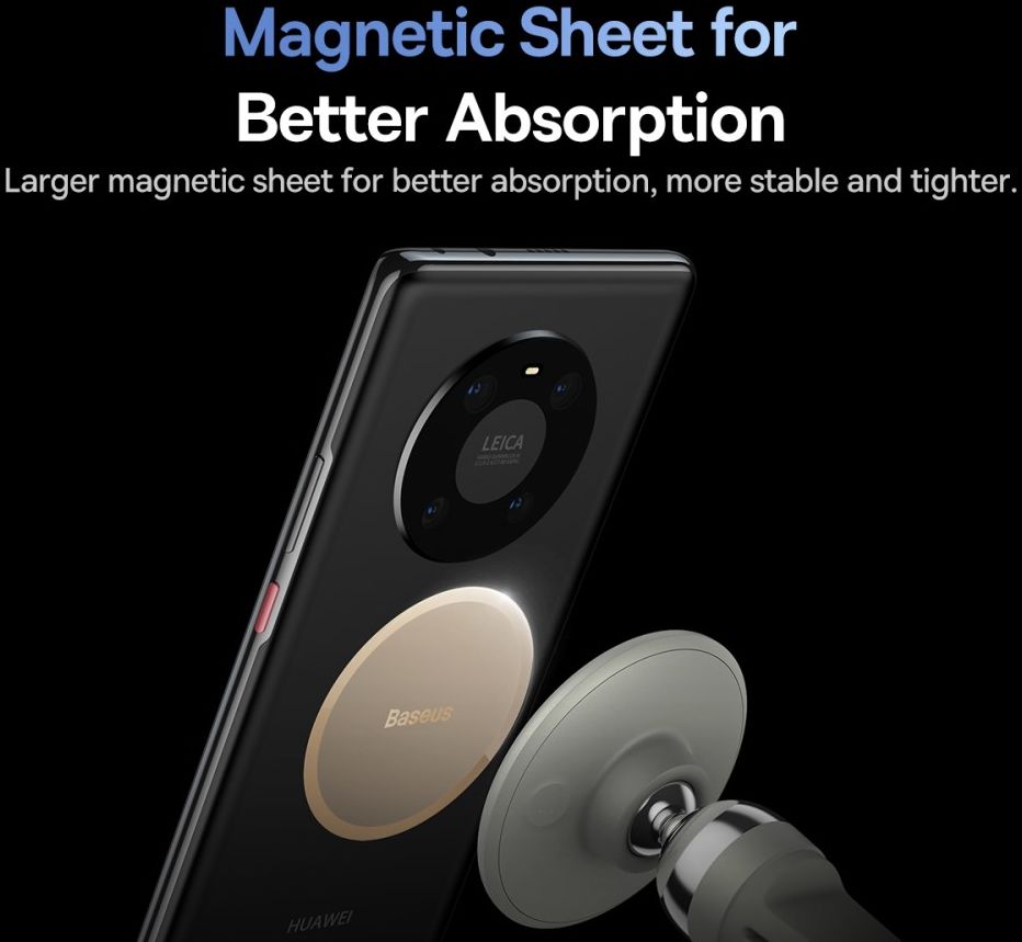 Baseus Universele Magnetische Ventilatierooster Telefoonhouder Wit afbeelding 10