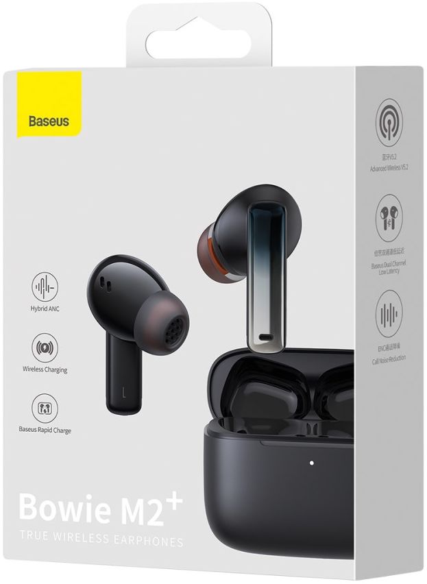 Baseus Bowie M2+ Draadloze Bluetooth 5.2 Oordopjes IPX5 Zwart afbeelding 18