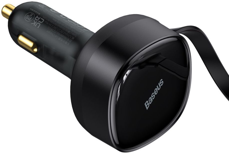 Baseus 30W Fast Charge Autolader met Uitrekbare Lightning/USB-C Kabel afbeelding 16