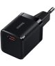 Baseus GaN3 USB-C Snellader 30W Power Delivery Adapter Zwart