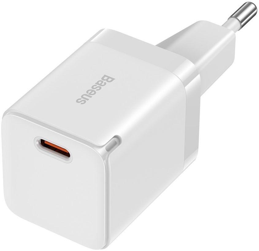 Baseus GaN3 USB-C Snellader 30W Power Delivery Adapter Wit afbeelding 2