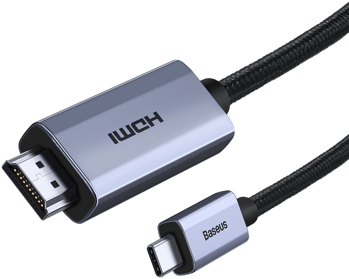 Baseus USB-C naar HDMI 2.0 Kabel 4K/60Hz Videokabel 1M Zwart afbeelding 1