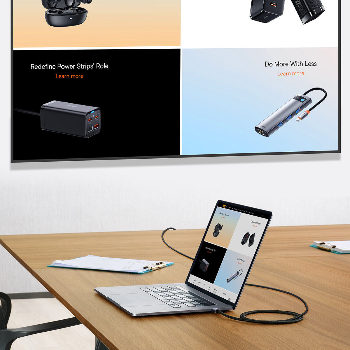 Baseus USB-C naar HDMI 2.0 Kabel 4K/60Hz Videokabel 1M Zwart afbeelding 5