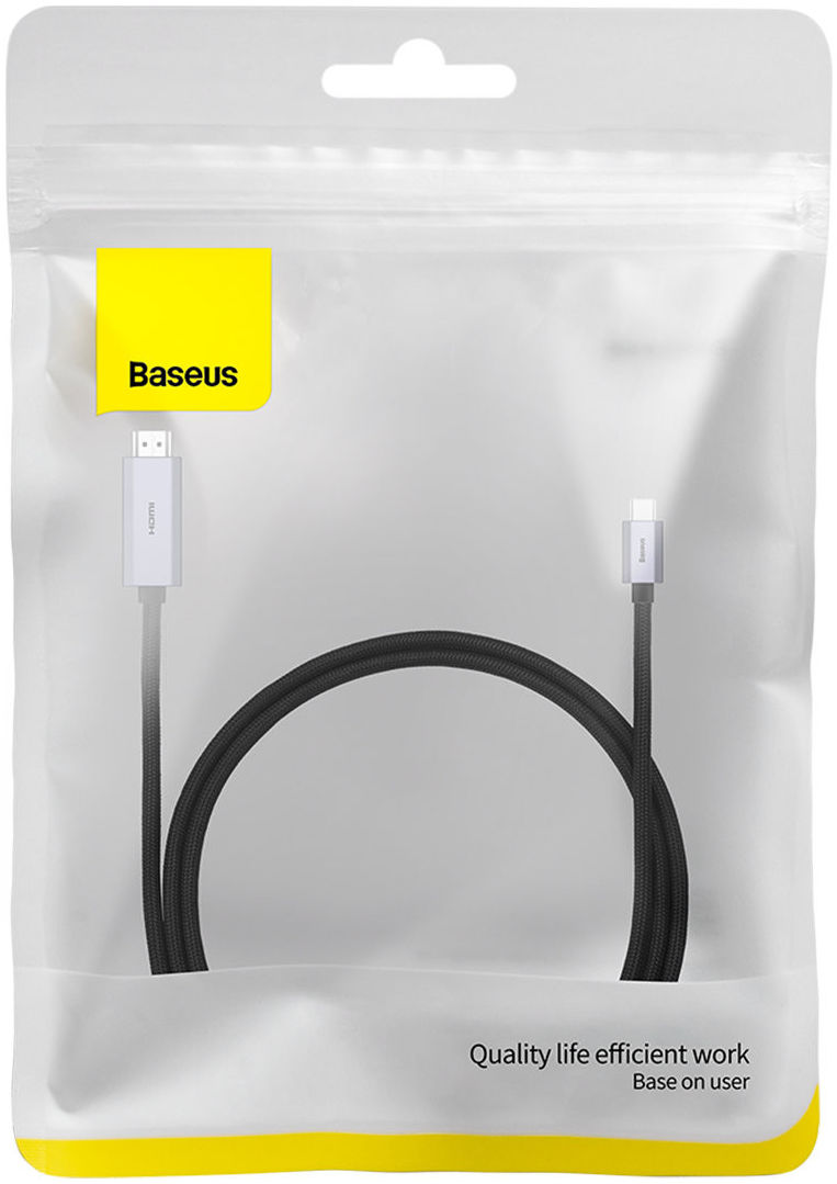 Baseus USB-C naar HDMI 2.0 Kabel 4K/60Hz Videokabel 1M Zwart afbeelding 8
