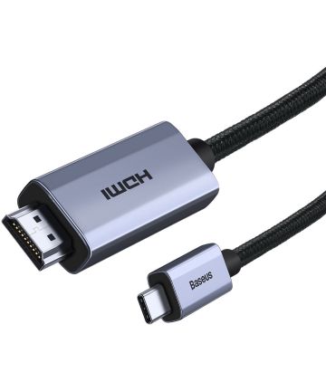 Baseus USB-C naar HDMI 2.0 Kabel 4K/60Hz Videokabel 2M Zwart Kabels