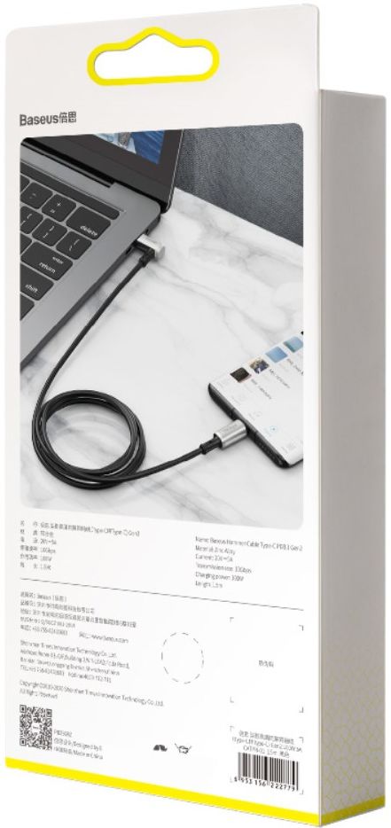 Baseus 100W USB-C Snellaad Kabel 5A 4K@60Hz Videokabel 1.5M Zwart afbeelding 17