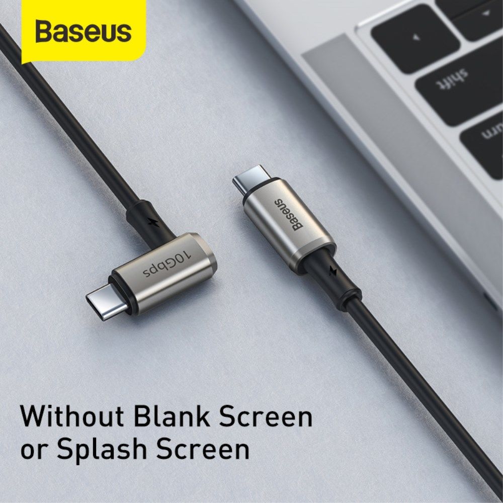 Baseus 100W USB-C Snellaad Kabel 5A 4K@60Hz Videokabel 1.5M Zwart afbeelding 8