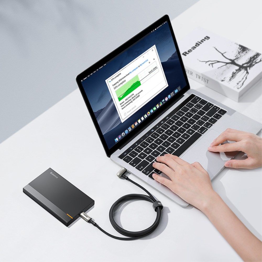 Baseus 100W USB-C Snellaad Kabel 5A 4K@60Hz Videokabel 1.5M Zwart afbeelding 11