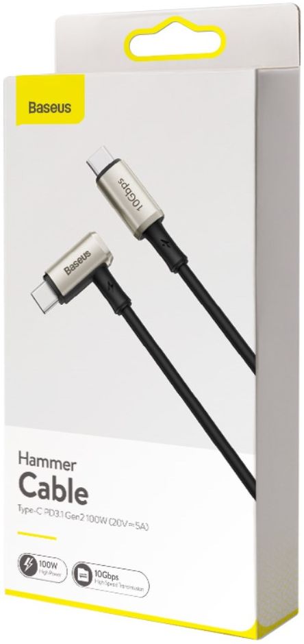 Baseus 100W USB-C Snellaad Kabel 5A 4K@60Hz Videokabel 1.5M Zwart afbeelding 16