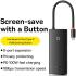 Baseus Lite 5-in-1 100W USB-C Hub naar USB-C PD/3x USB 3.0/HDMI Zwart afbeelding 8