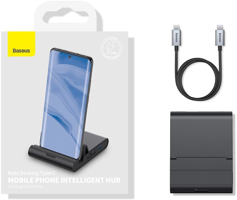 Baseus Mate USB-C Docking Station met USB/USB-C PD/HDMI/TF/SD afbeelding 20