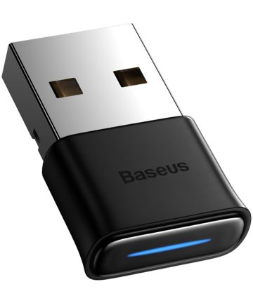 Baseus BA04 Mini Bluetooth 5.0 Receiver USB-A Adapter Zwart Kabels