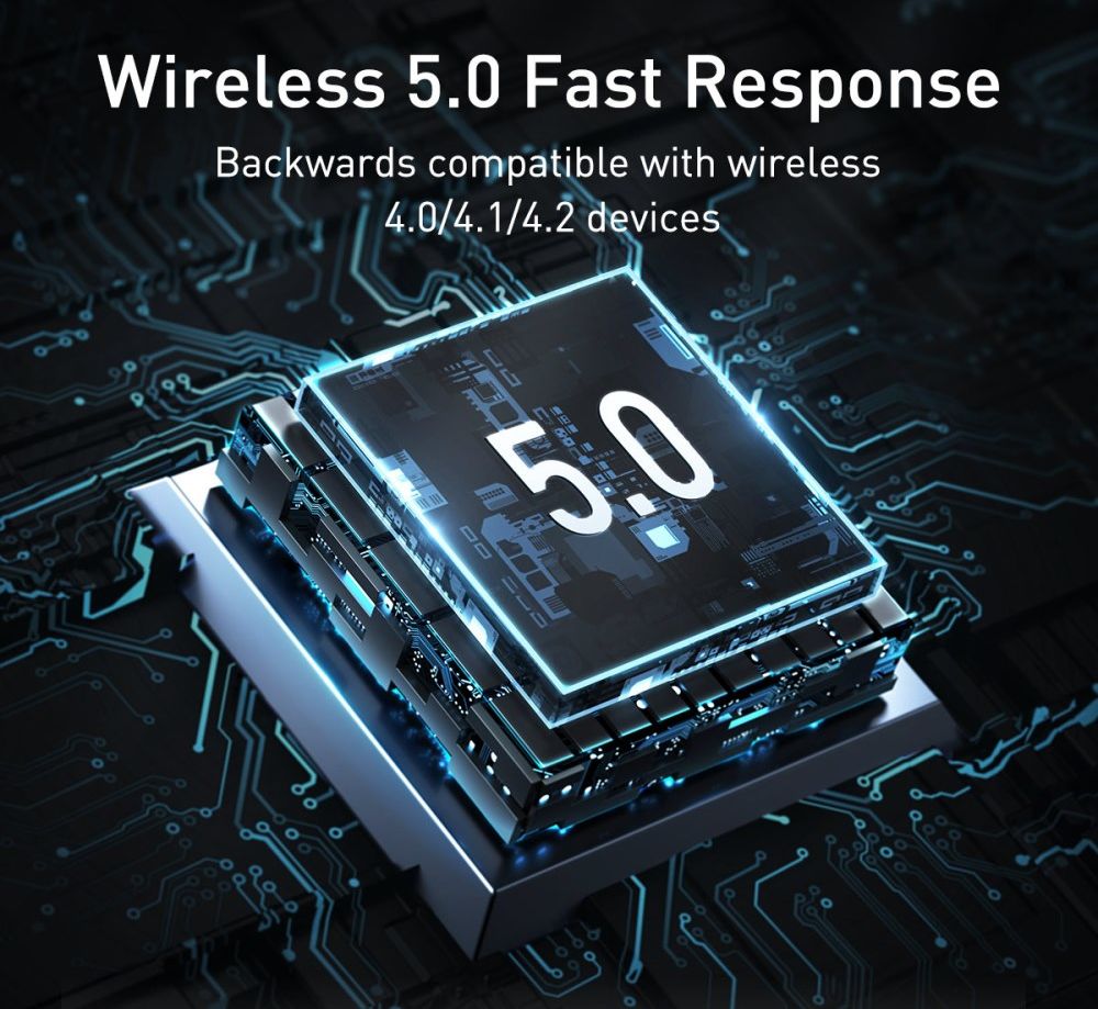 Baseus BA04 Mini Bluetooth 5.0 Receiver USB-A Adapter Dongle Zwart afbeelding 14