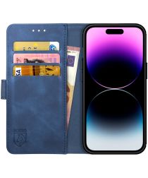 Rosso Element Apple iPhone 14 Pro Hoesje Book Cover Wallet Blauw