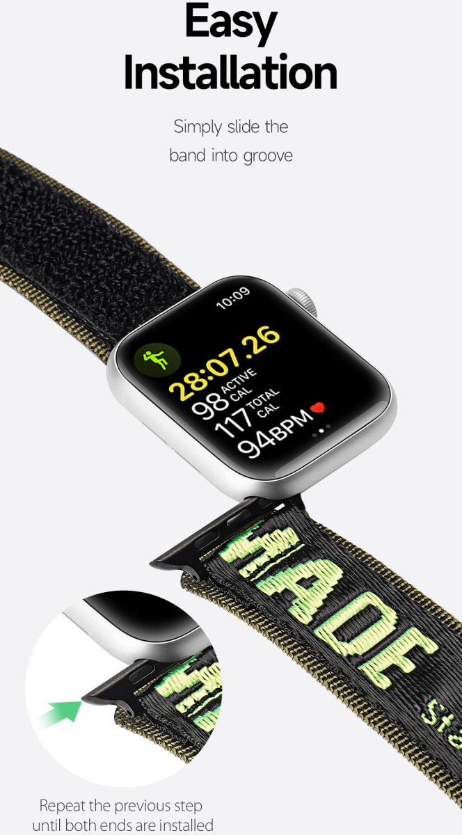 Dux Ducis - Apple Watch Band - 1-10/SE/Ultra - 49/46/45/44/42MM - Zwart/Rood afbeelding 4