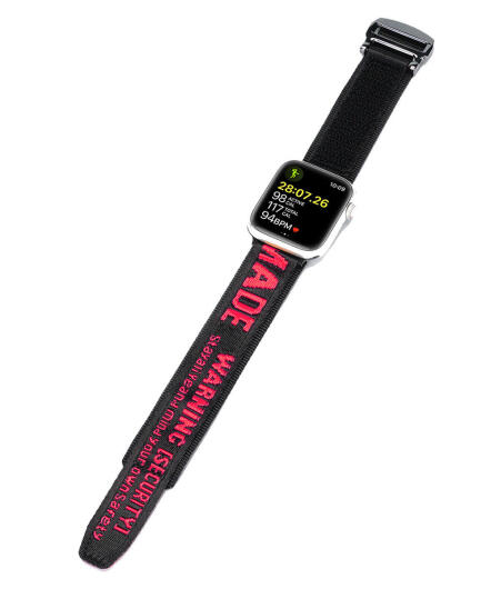 Dux Ducis - Apple Watch Band - 1-10/SE/Ultra - 49/46/45/44/42MM - Zwart/Rood afbeelding 1