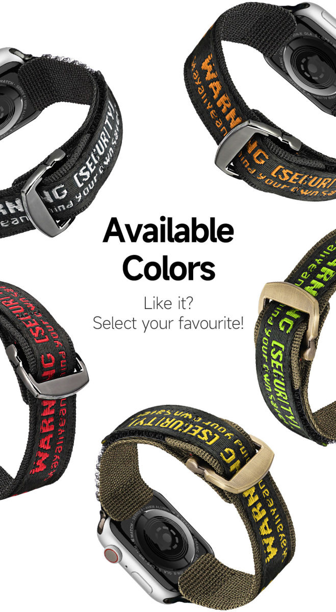 Dux Ducis - Apple Watch Band - 1-10/SE/Ultra - 49/46/45/44/42MM - Geel/Groen afbeelding 10