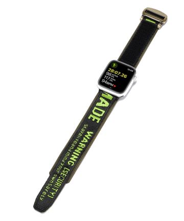 Dux Ducis - Apple Watch Bandje - 1-9/SE/Ultra 49MM/45MM/44MM/42MM - Zwart/Groen Bandjes