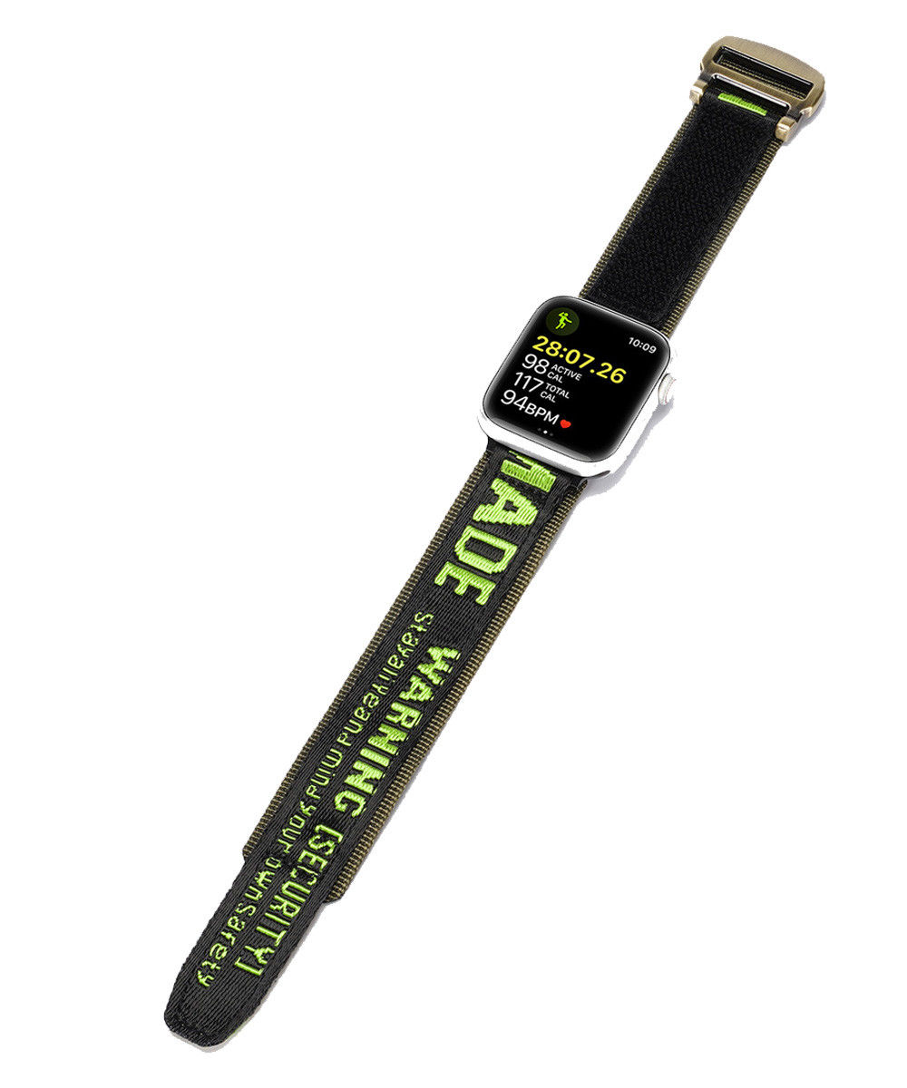 Dux Ducis - Apple Watch Bandje - 1-9/SE/Ultra 49MM/45MM/44MM/42MM - Zwart/Groen afbeelding 1