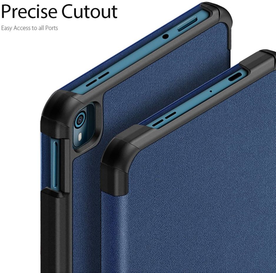 Dux Ducis Domo Series Nokia T10 Hoes Tri-Fold Book Case Blauw afbeelding 6