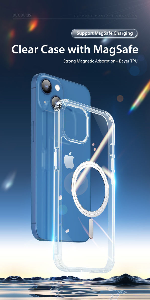 Dux Ducis Clin Apple iPhone 14 Hoesje MagSafe Back Cover Transparant afbeelding 4
