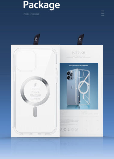 Dux Ducis Clin Apple iPhone 14 Hoesje MagSafe Back Cover Transparant afbeelding 14