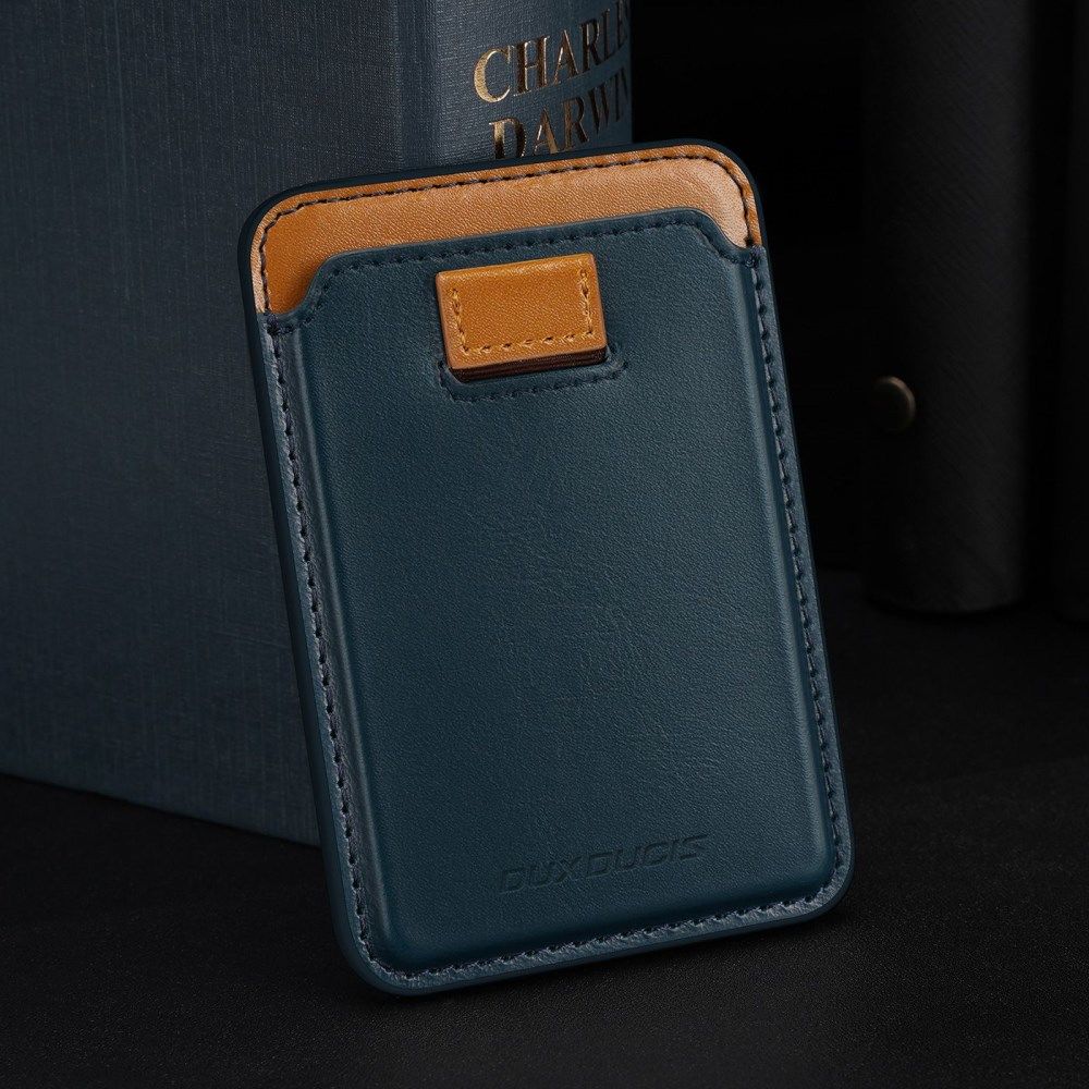 Dux Ducis Magnetische Wallet MagSafe Kaarthouder Kunstleer Blauw afbeelding 3