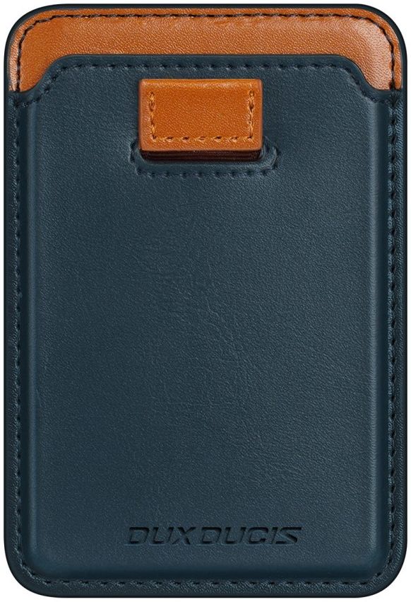 Dux Ducis Magnetische Wallet MagSafe Kaarthouder Kunstleer Blauw afbeelding 2