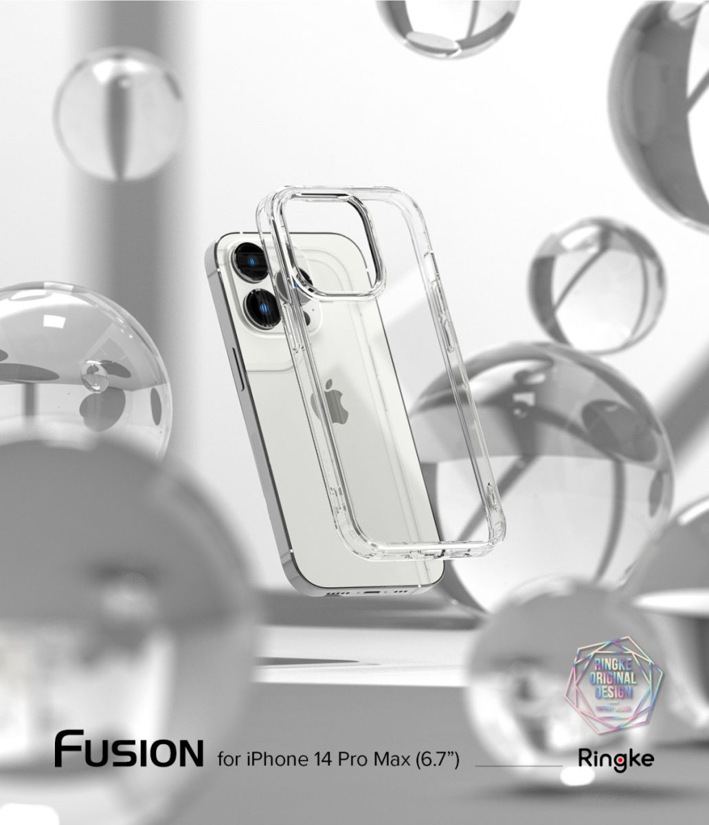 Ringke Fusion iPhone 14 Pro Max Hoesje Back Cover Matte Transparant afbeelding 11