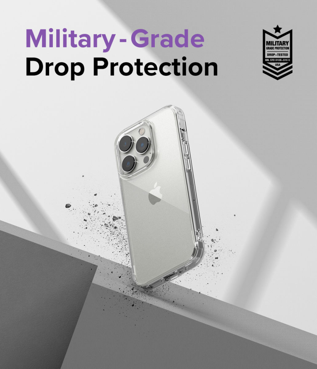 Ringke Fusion iPhone 14 Pro Max Hoesje Back Cover Matte Transparant afbeelding 5
