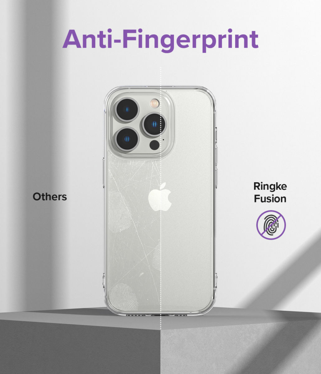 Ringke Fusion iPhone 14 Pro Max Hoesje Back Cover Matte Transparant afbeelding 6