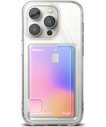 Ringke Fusion Card iPhone 14 Pro Max Hoesje Kaarthouder Transparant Hoesjes