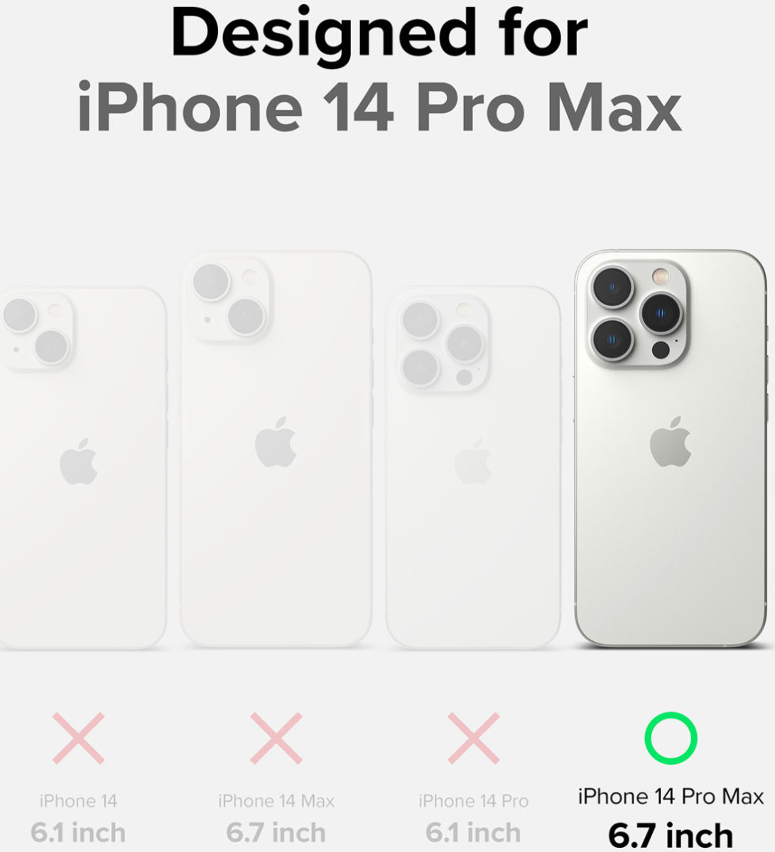 Ringke Fusion X iPhone 14 Pro Max Hoesje Back Cover Camo Zwart afbeelding 11