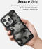 Ringke Fusion X iPhone 14 Pro Hoesje Back Cover Camo Zwart afbeelding 8