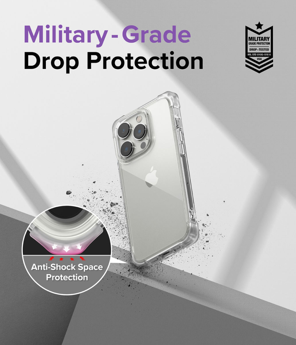 Ringke Fusion Bumper Apple iPhone 14 Pro Hoesje Transparant afbeelding 5