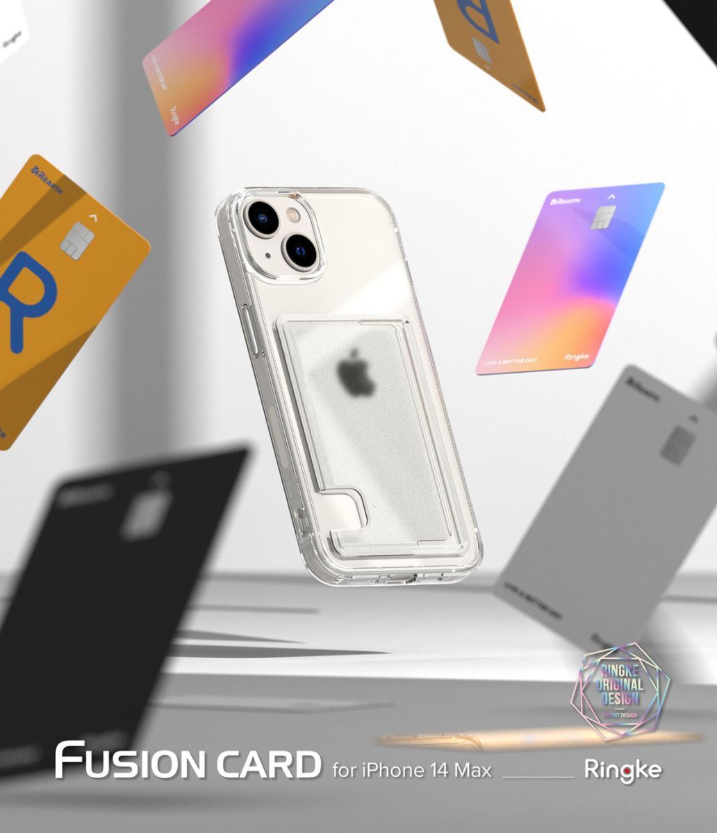 Ringke Fusion Card Apple iPhone 14 Plus Hoesje Kaarthouder Transparant afbeelding 13