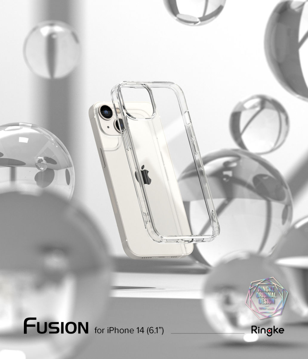 Ringke Fusion Apple iPhone 14 Hoesje Back Cover Matte Transparant afbeelding 11
