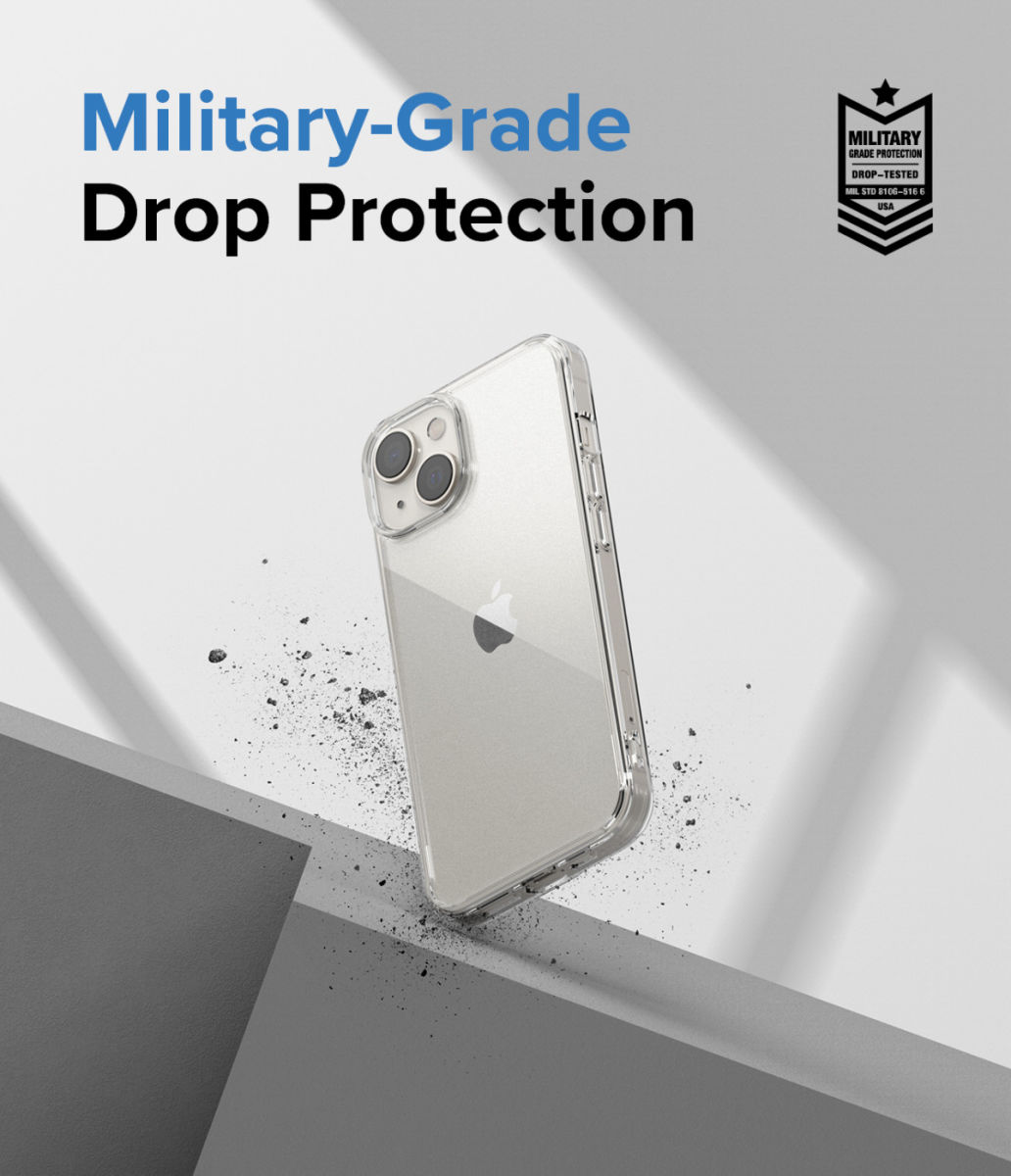 Ringke Fusion Apple iPhone 14 Hoesje Back Cover Matte Transparant afbeelding 5