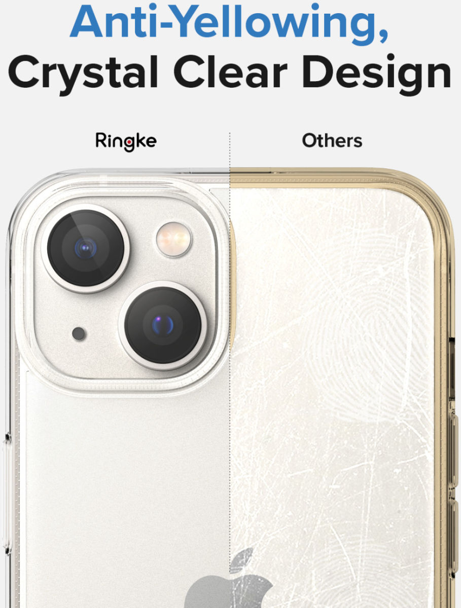 Ringke Fusion Apple iPhone 14 Hoesje Back Cover Matte Transparant afbeelding 6