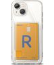Ringke Fusion Card Apple iPhone 14 Hoesje met Kaarthouder Transparant