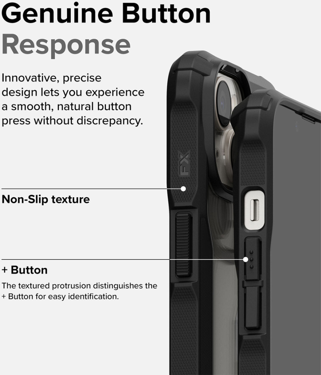 Ringke Fusion X Apple iPhone 14 Hoesje Back Cover Transparant Zwart afbeelding 6