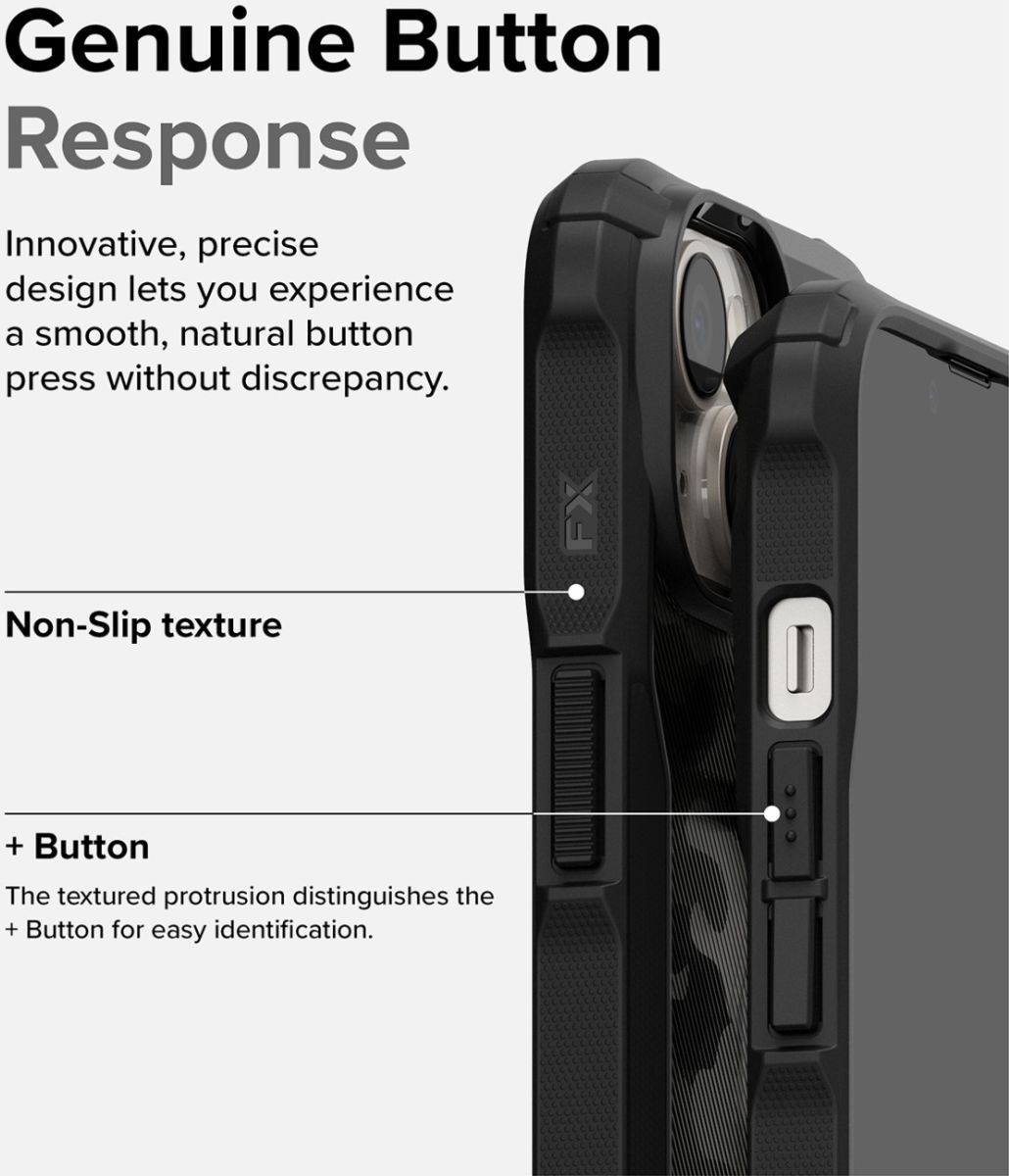 Ringke Fusion X Apple iPhone 14 Hoesje Back Cover Camo Zwart afbeelding 8