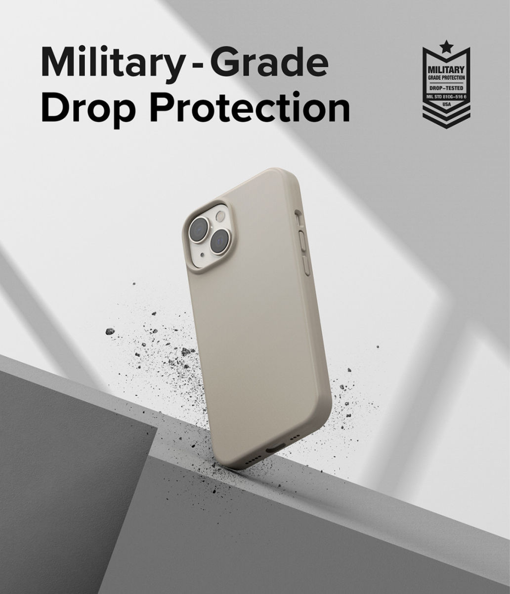 Ringke Silicone Apple iPhone 14 Hoesje Back Cover Beige afbeelding 5